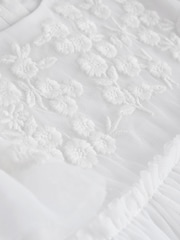 Weiße Gelegenheit - Netzkleid für Babys mit Floralstickerei (0Monate-2Jahre) - Bild 5 von 7