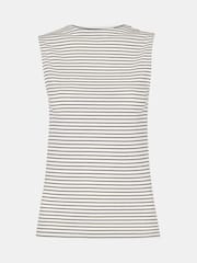 Whistles Stripe Alto Neck Rib Tank Top - Imagen 4 de 4