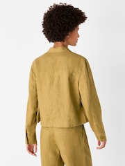 Whistles Green Abby Casual 100% Linen Jacket - Image 2 of 5