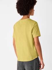 Whistles Green Emily Ultimate  100% Cotton T-Shirt - Image 2 of 5