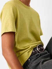 Whistles Green Emily Ultimate  100% Cotton T-Shirt - Image 4 of 5