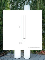 New Garden White Fity 160cm Floor Lamp with Hemp Cable - Image 6 of 6