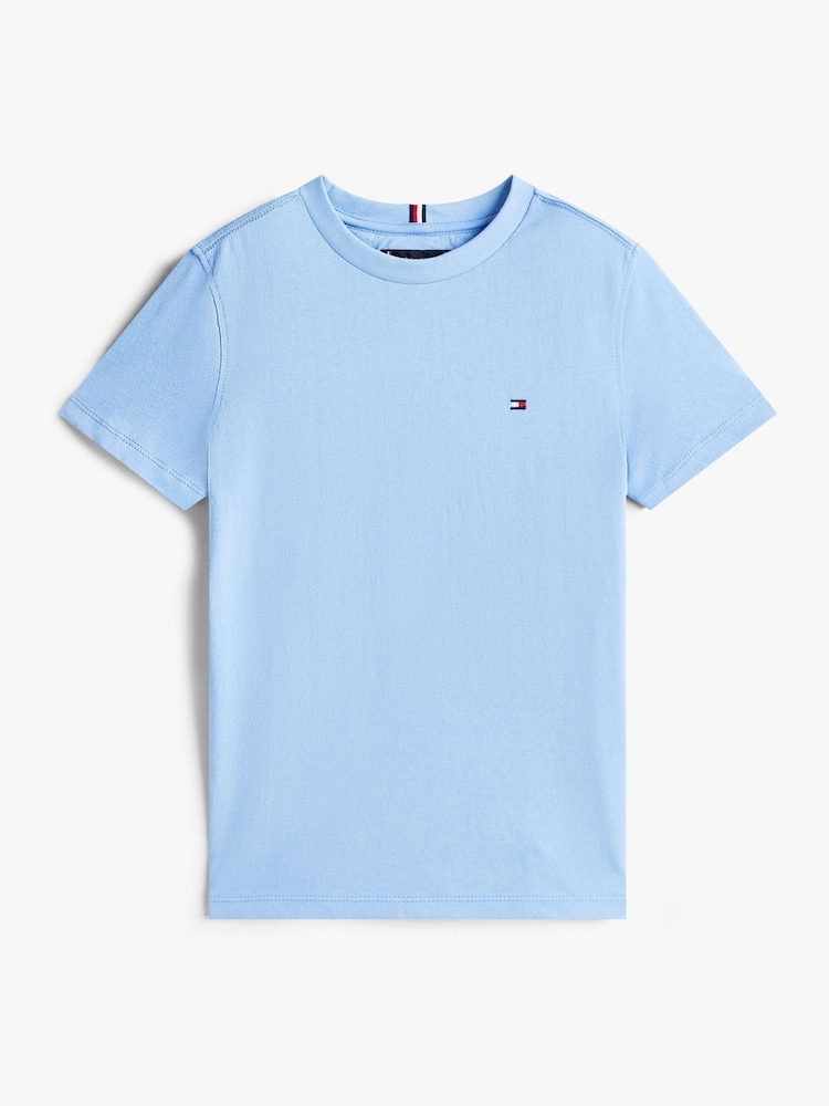 Tommy Hilfiger Blue Flag Embroidery Crew Neck T-Shirt - Image 1 of 1 Tommy Hilfiger Blue Flag Embroidery Crew Neck T-Shirt - Image 1 of 1