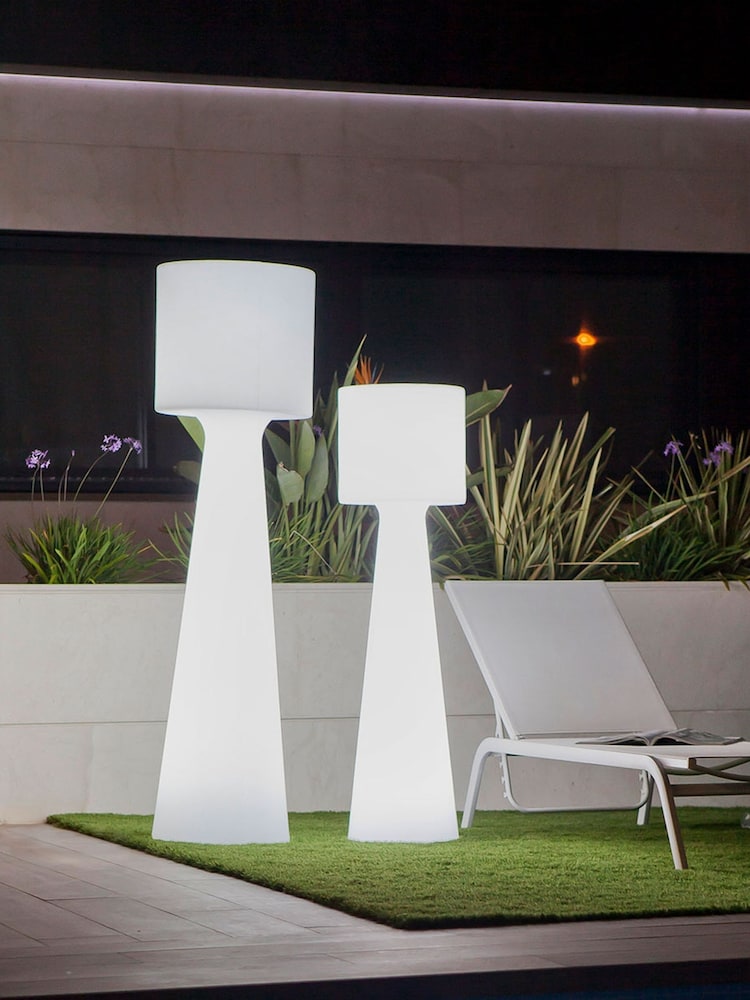 New Garden White 140m Grace Floor Lamp with Cable - Image 2 of 6 New Garden White 140m Grace Floor Lamp with Cable - Image 2 of 6