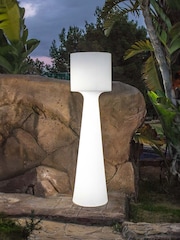 New Garden White 140m Grace Floor Lamp with Cable - Image 3 of 6