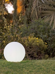 New Garden White Outdoor Buly Lighted Ball 40cm with Cable - Image 3 of 5