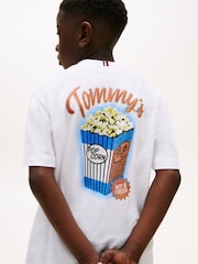 Blanco - Tommy Hilfiger Back Graphic Textured T-Shirt - Imagen 2 de 5
