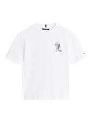 Blanco - Tommy Hilfiger Back Graphic Textured T-Shirt - Imagen 5 de 5