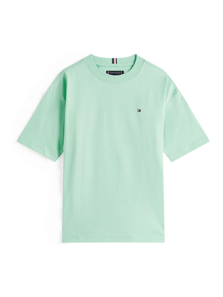 Camiseta de cuello redondo con bordado de bandera de Tommy Hilfiger - Imagen 5 de 5