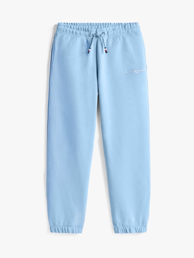 Tommy Hilfiger Blue Gender Inclusive Logo Cuffed Tracksuit - Image 5 of 5 Tommy Hilfiger Blue Gender Inclusive Logo Cuffed Tracksuit - Image 5 of 5