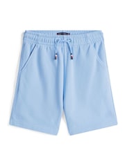 Tommy Hilfiger Blue Tonal Flag Embroidery Sweat Shorts - Image 5 of 5