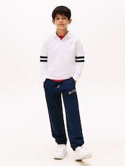 Weiß - Tommy Hilfiger Regular Fit Long Sleeve Polo Shirt - Bild 2 von 5