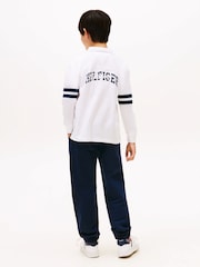Weiß - Tommy Hilfiger Regular Fit Long Sleeve Polo Shirt - Bild 3 von 5