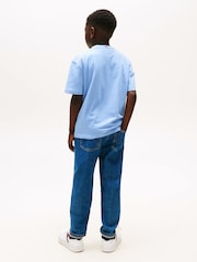 Azul - Tommy Hilfiger Tonal Flag Embroidery T-Shirt - Imagen 2 de 5