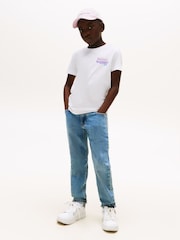 Tommy Hilfiger Graffiti Logo Print T-Shirt - Imagen 3 de 5