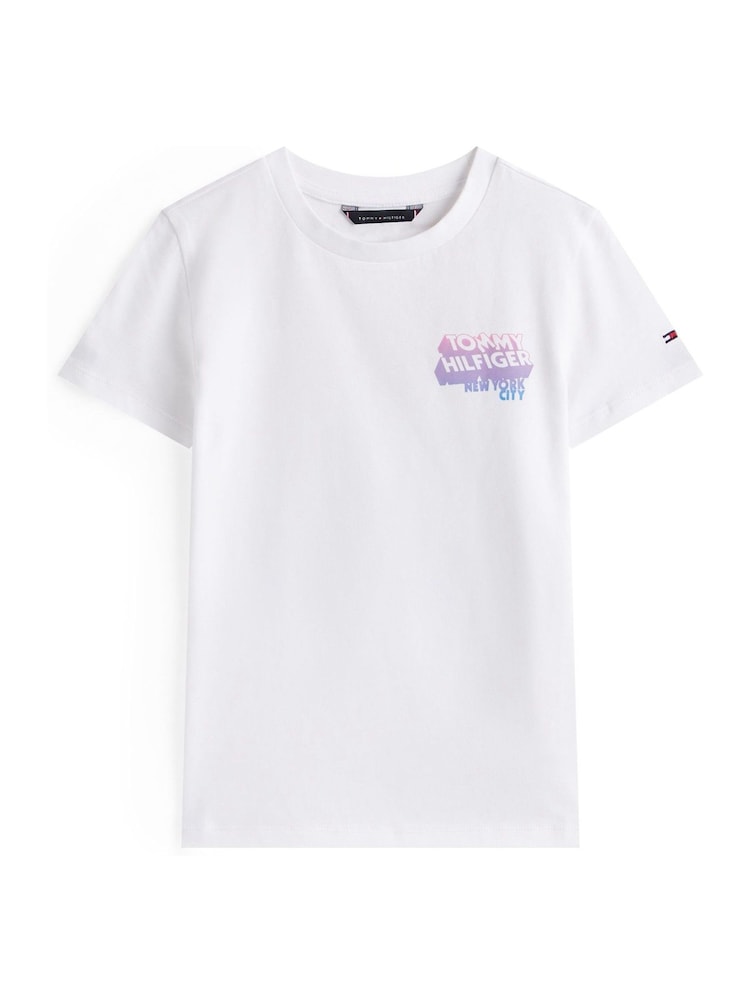 Tommy Hilfiger Graffiti Logo Print T-Shirt - Imagen 5 de 5
