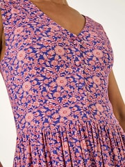 Roman Petite floral  Midi Dress - Imagem 5 de 5