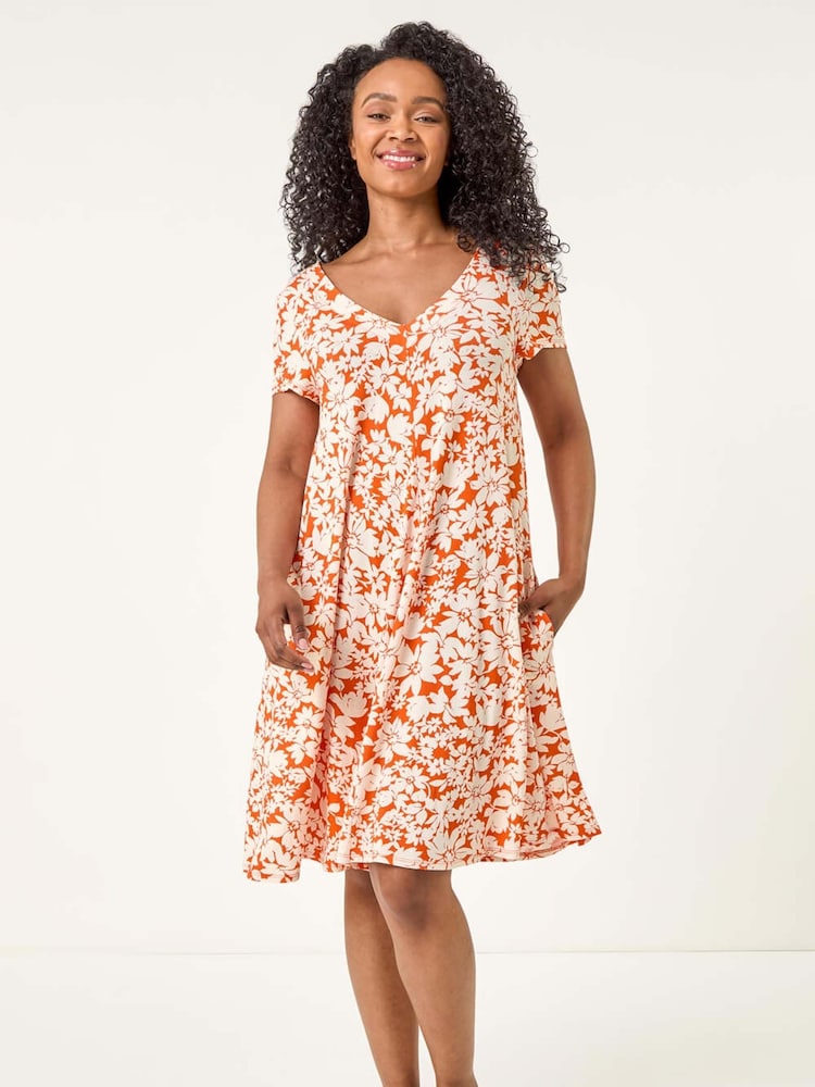 Vestido Roman Petite com estampa floral e bolso rodado - Imagem 2 de 5
