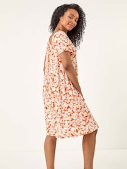 Vestido Roman Petite com estampa floral e bolso rodado - Imagem 3 de 5