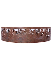 Laura Ashley Bronze Rust Cut-out Woodland Deer Candle Tray - Image 1 of 4