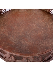Laura Ashley Bronze Rust Cut-out Woodland Deer Candle Tray - Image 3 of 4