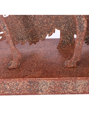 Laura Ashley Bronze Rust Deer Woodland Silhouette Ornament - Image 5 of 5