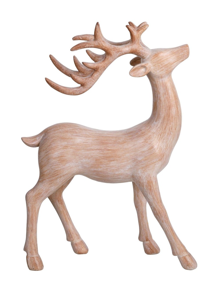 Laura Ashley Brown Standing Deer Ornament - Image 2 of 5 Laura Ashley Brown Standing Deer Ornament - Image 2 of 5