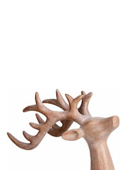 Laura Ashley Brown Standing Deer Ornament - Image 4 of 5
