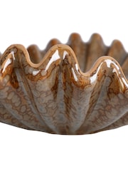 Laura Ashley Brown Reactive Earthen Ripple Bowl - Image 4 of 4