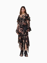 AllSaints Brown Fresca Dress - Image 1 of 9
