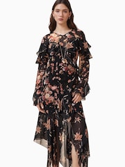 AllSaints Brown Fresca Dress - Image 2 of 9