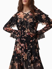 AllSaints Brown Fresca Dress - Image 7 of 9