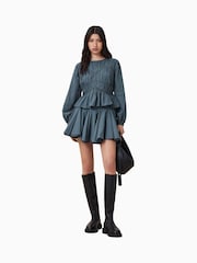 AllSaints Blue Tulip Skirt - Image 1 of 6