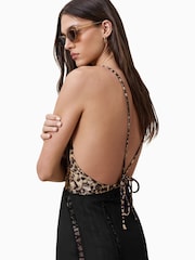 AllSaints Brown Saph Swimsuit - Image 4 of 7