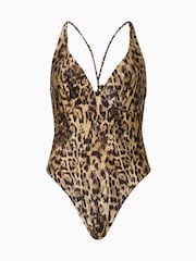 AllSaints Brown Saph Swimsuit - Image 7 of 7