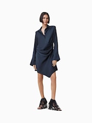 AllSaints Blue Tira Mini Dress - Image 1 of 9