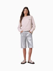 AllSaints Pink Soleil Etta 100% Organic Cotton Sweat Top - Image 5 of 7