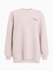 AllSaints Pink Soleil Etta 100% Organic Cotton Sweat Top - Image 7 of 7