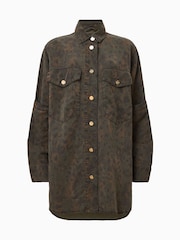 AllSaints Black Faye Shacket Dress - Image 7 of 7