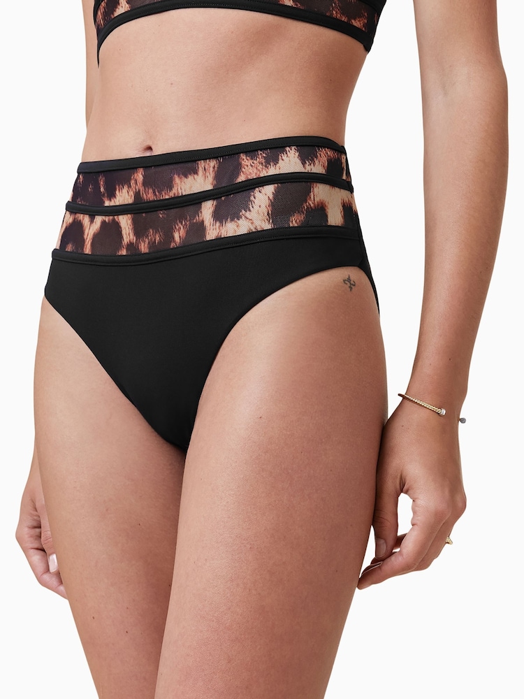 AllSaints Black Xalia Bikini - Image 2 of 6