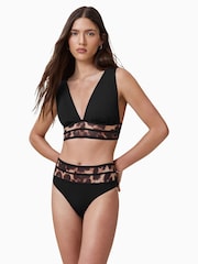 AllSaints Black Xalia Bikini - Image 4 of 6