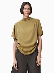 AllSaints Brown Leslie Top - Image 2 of 9