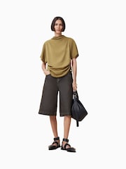 AllSaints Brown Leslie Top - Image 3 of 9