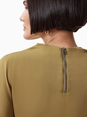 AllSaints Brown Leslie Top - Image 6 of 9