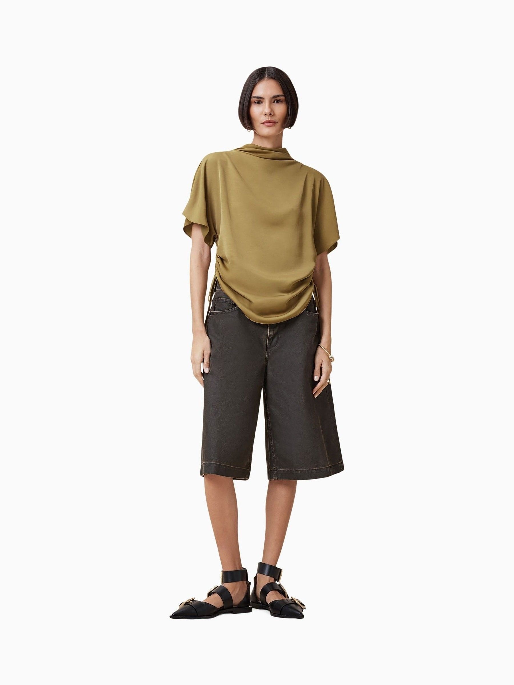 Buy AllSaints Brown Leslie Top from Next USA
