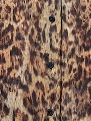 AllSaints Brown Charli Shirt - Image 7 of 9