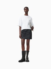 AllSaints White Heaps Amelie 100% Organic Cotton T-Shirt - Image 3 of 8