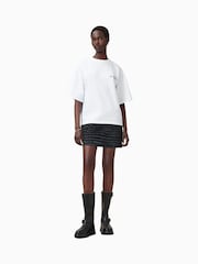 AllSaints White Heaps Amelie 100% Organic Cotton T-Shirt - Image 5 of 8