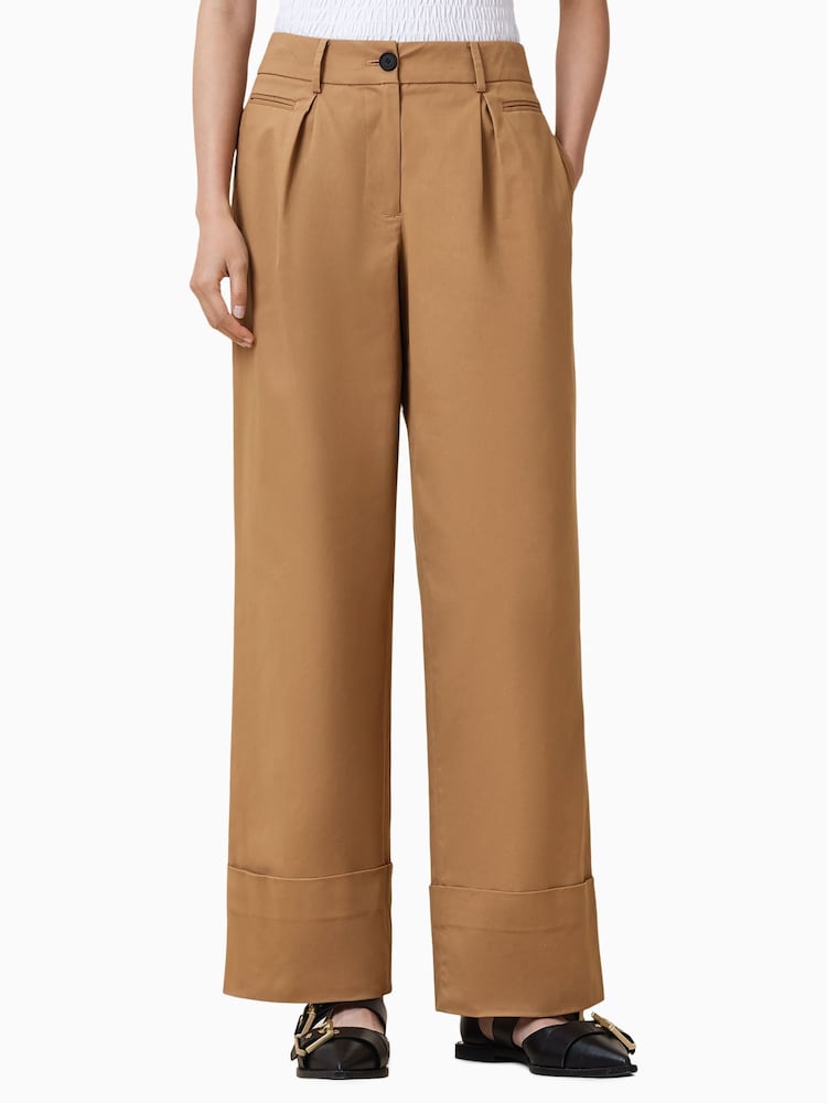 AllSaints Brown Poppy Chinos - Image 2 of 8