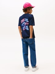 Tommy Hilfiger Blue Archive Short Sleeve T-Shirt - Image 2 of 6